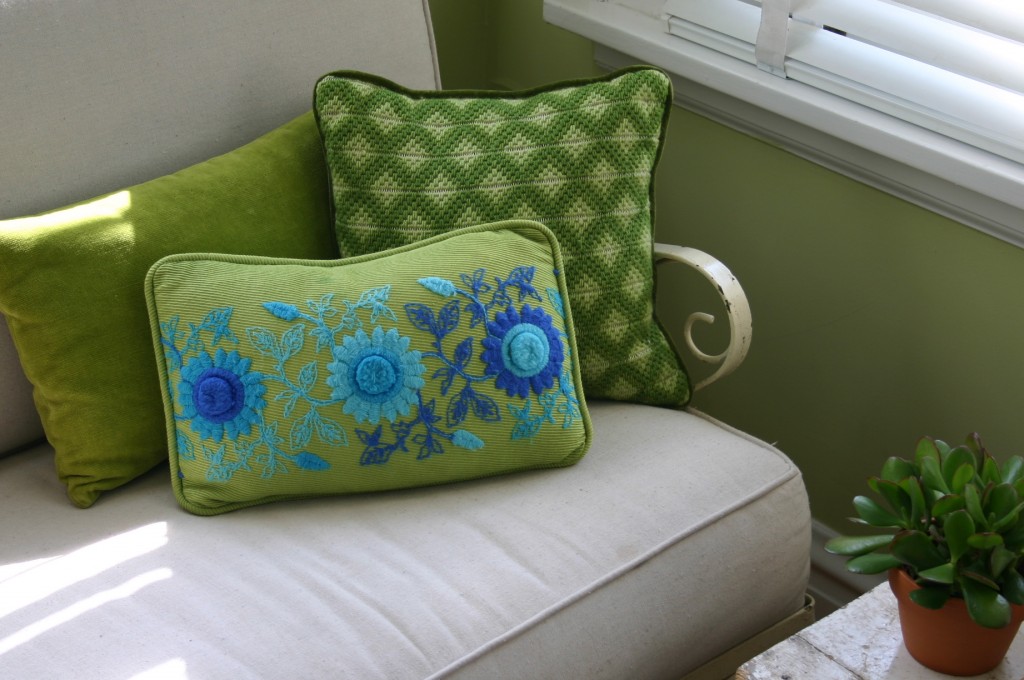 img_2149 Purchased at three different thrift stores, these pillows were meant to live together.
