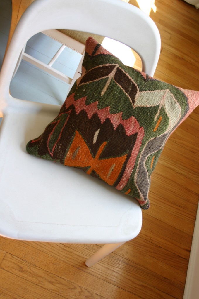 img_2171 Quite happily, I scored this kilim pillow at the Salvation Army for $3.00.