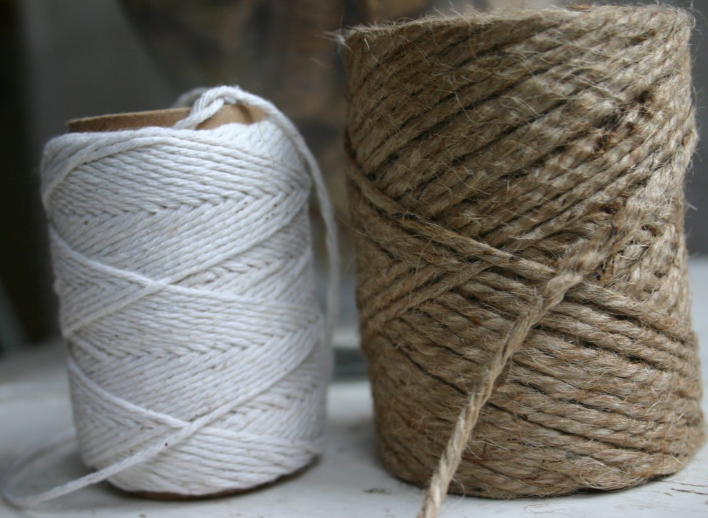img_4139 Jute and plain white string look great on their own - or in a large glass jar.