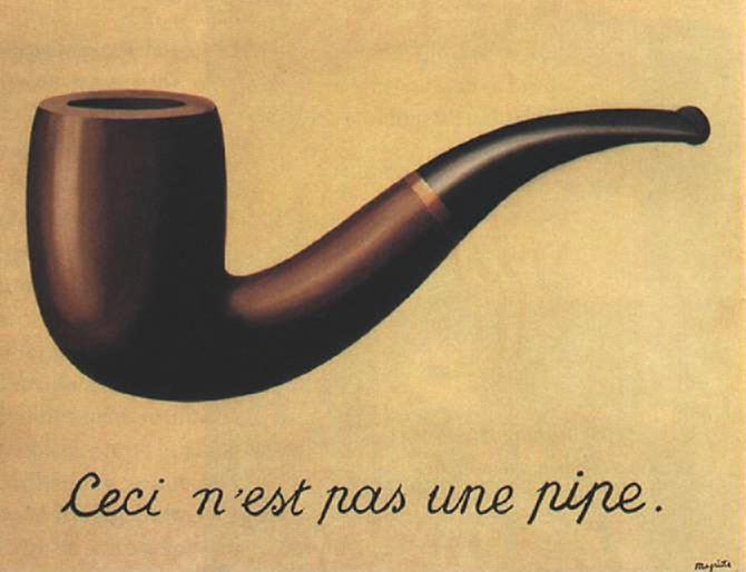 Ren? Magritte, The Treachery of Images, 192829, Restored by Shi