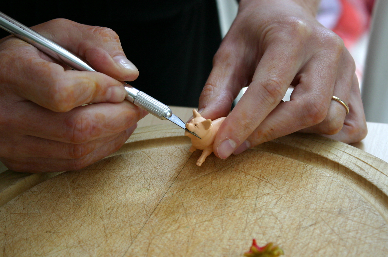 tiny plastic animals