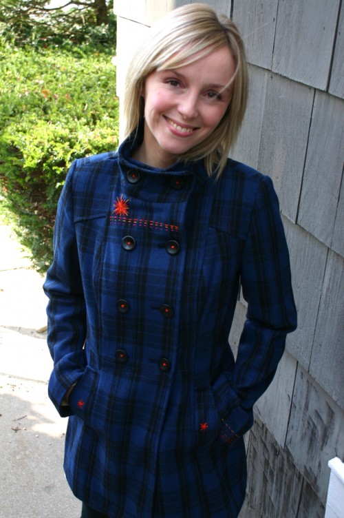 IMG_8963 Add personal details to a plain wool coat and make it your own.