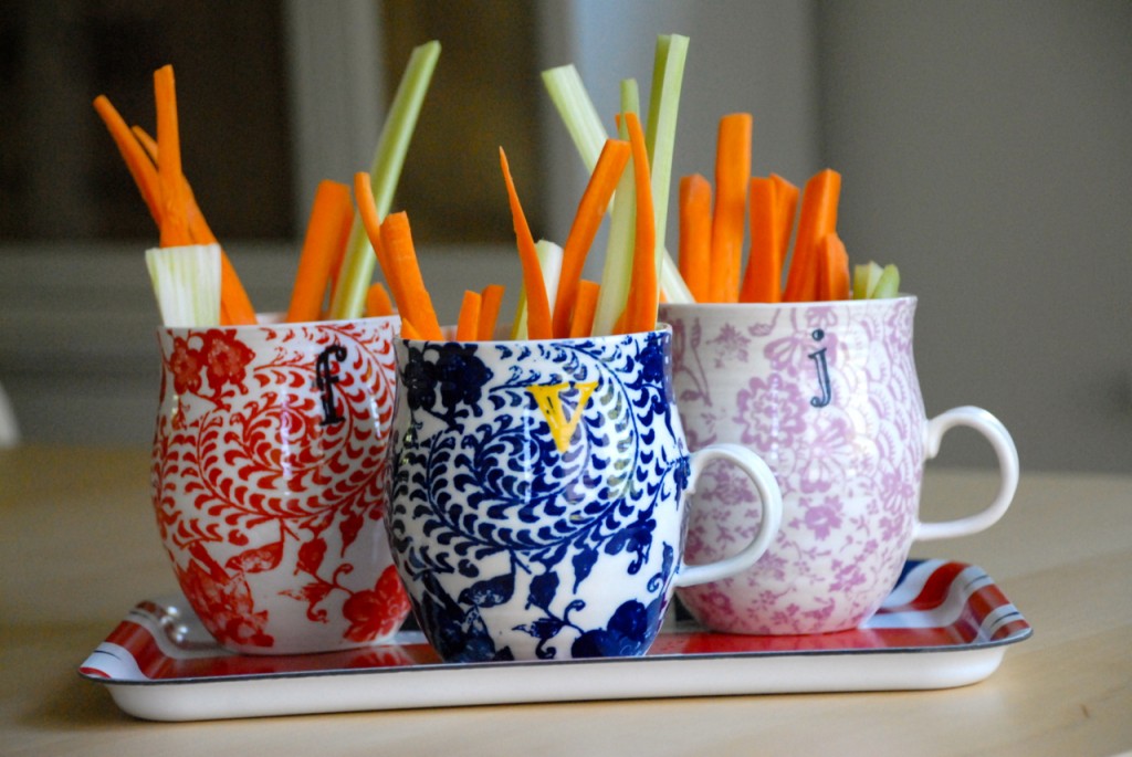 Family Chic Veggie Mugs H. Family Chic