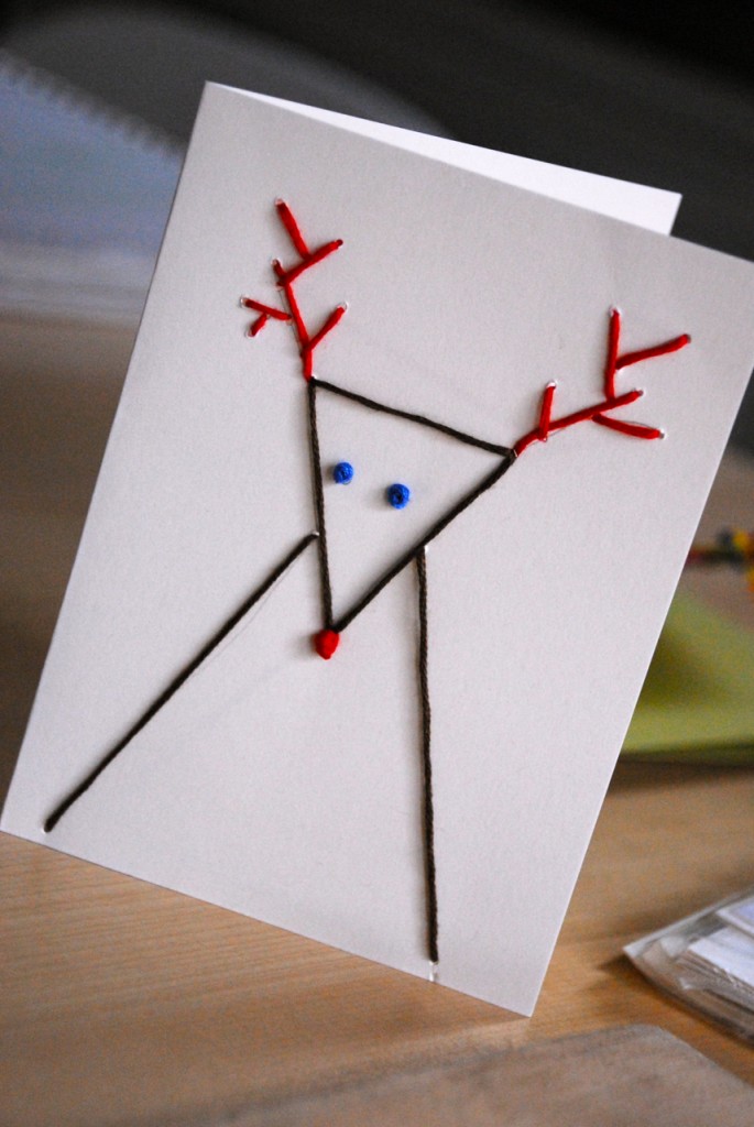 Family Chic Stitched Holiday Cards  www.family-chic.com