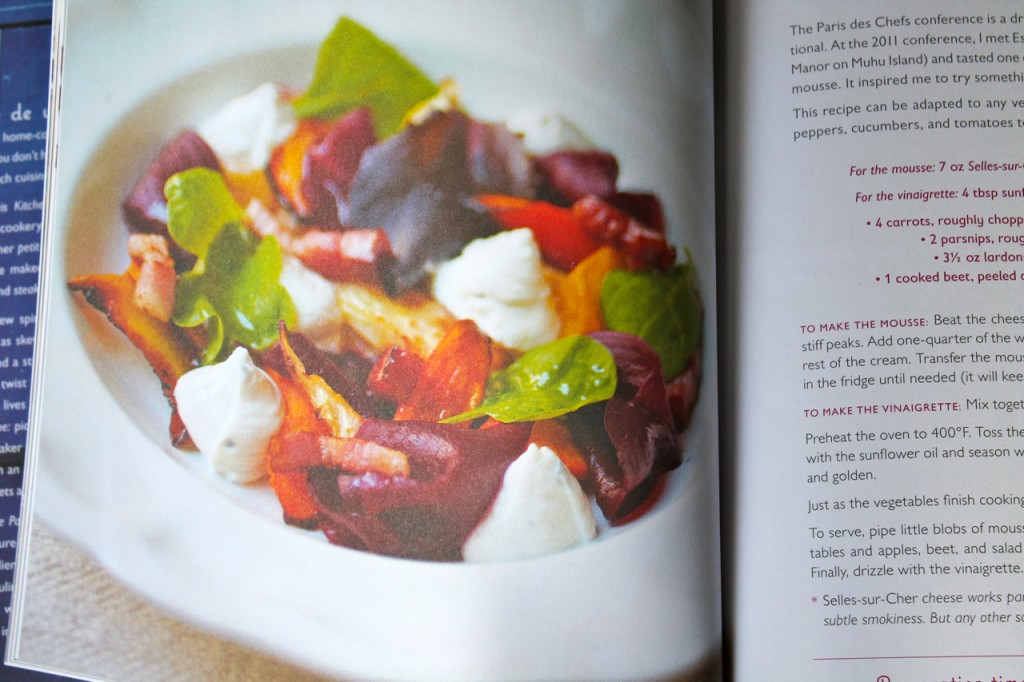 goat chees mousse salad