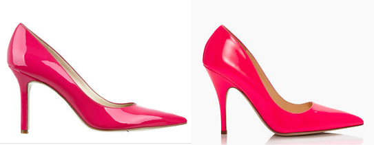 Florescent Pink Heels Comparison Family Chic