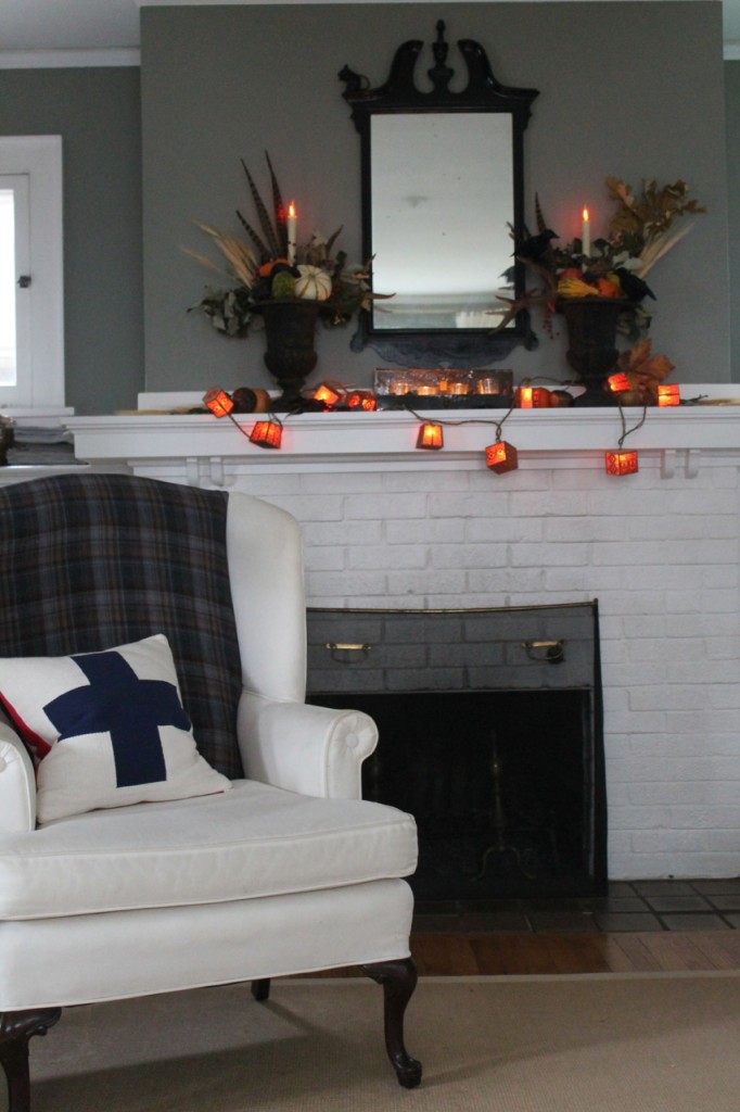 Fall Mantel Family Chic