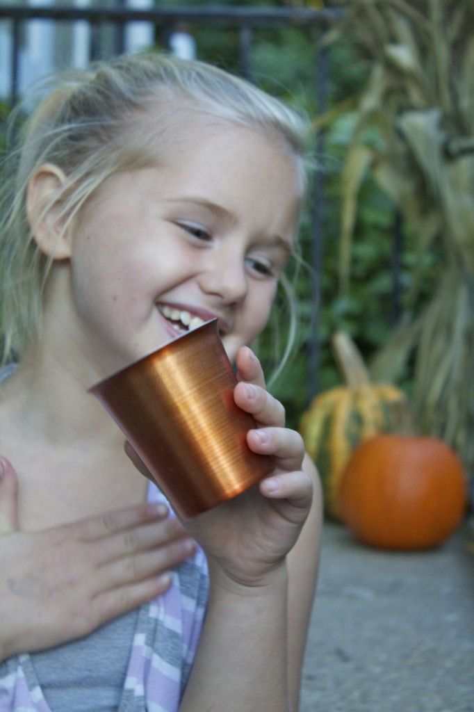 Jane with cup