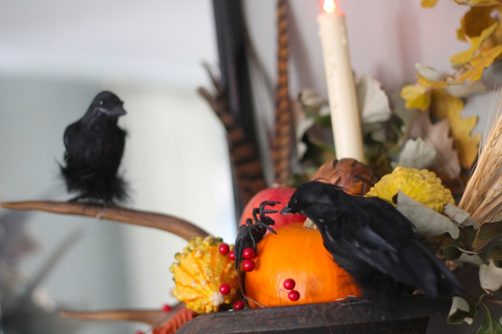 family chic fall mantel