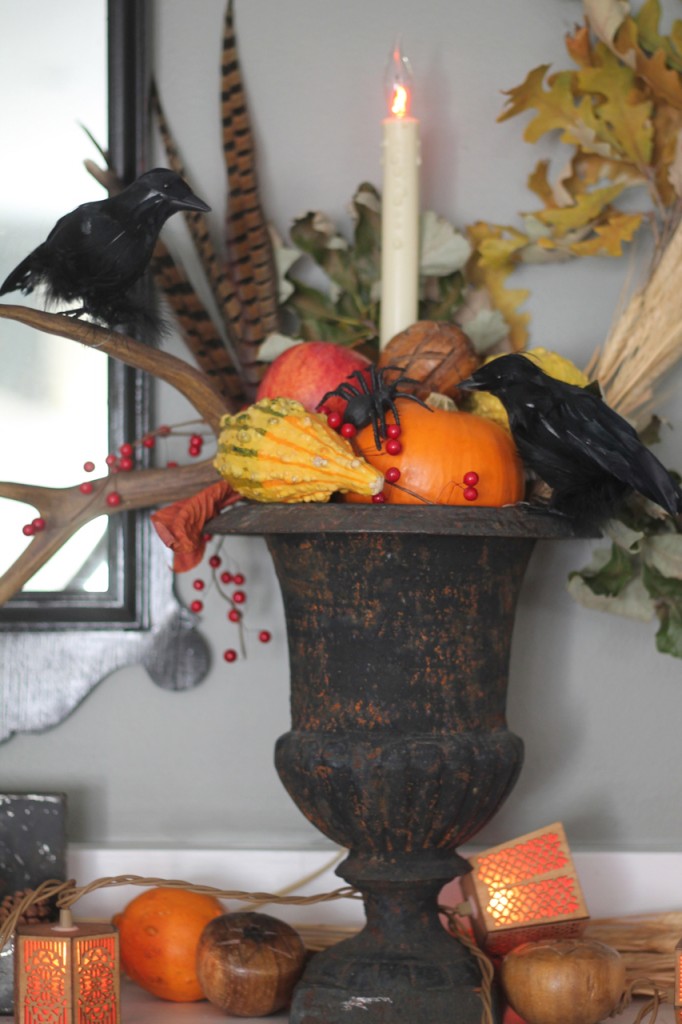 family chic fall mantel