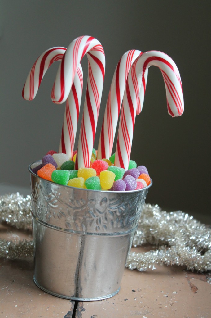 Candy Cane Potted Garden Family Chic
