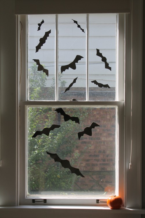 DIY Bat Window Clings | Family Chic