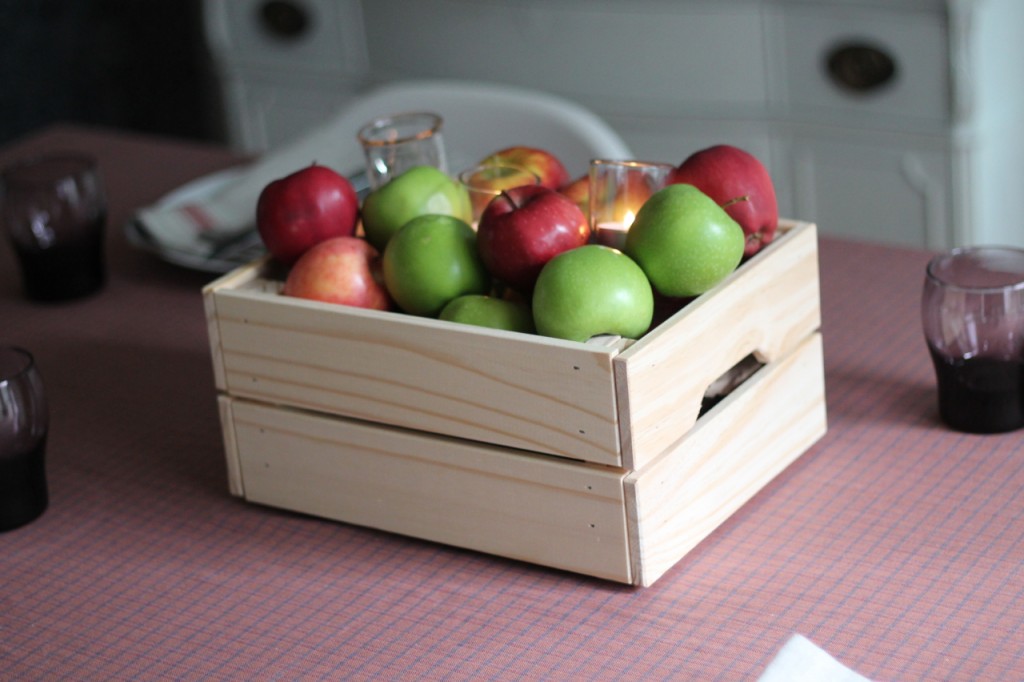 Apple Crate Centerpiece 